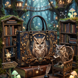 Stellar Owl Leather Handbag