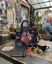 DIY Paint-Your-Own Rebel Bunny Bag (Paints Not Included) Leather Handbag