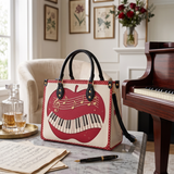 Crimson Apple Tune Leather Handbag