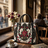 Sacred Heart Lily Leather Handbag