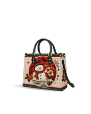 Frost Gnome Leather Handbag