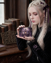 Violet Moon Bunnies Mini Wallet