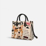 Corgi Manifesto Leather Handbag