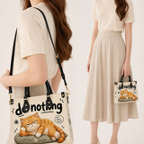Orange Chill Vibe Leather Handbag