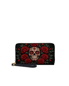 Sacred Bloom Long Zip Wallet
