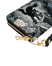 Black Cat Long Zip Wallet