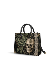 Rose Reticulum Leather Handbag