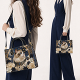 Lunar Ragdoll  Leather Handbag