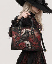 Raven's Bone Leather Handbag