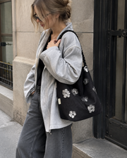 Twilight Metallic Blossom Handbag