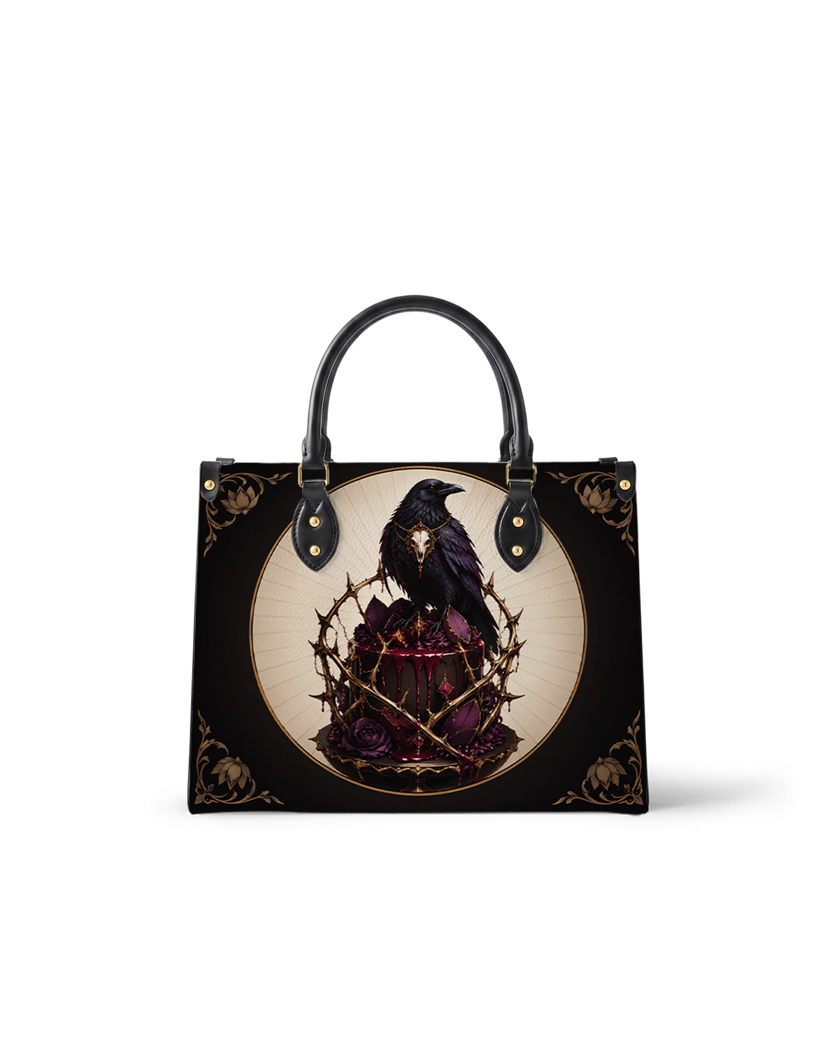 Raven Rite Leather Handbag