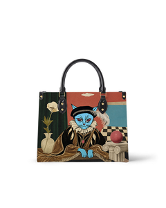 Noble Feline Leather Handbag