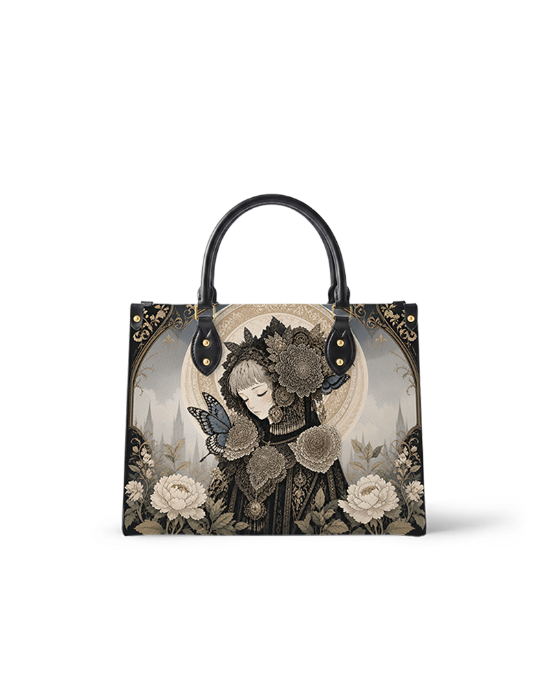 Butterfly Canticle Leather Handbag