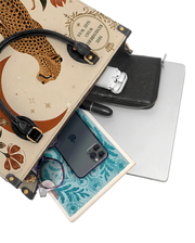 Lunar Cheetah Leather Handbag