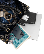 Regal Brocade Leather Handbag