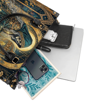 Gilded Reaper  Leather Handbag