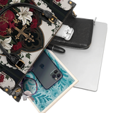 Sacred Heart Lily Leather Handbag
