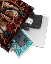 Crimson Arbiter Leather Handbag