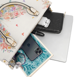 Floraptera Leather Handbag