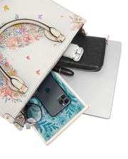 Floraptera Leather Handbag