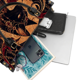 Bastet Bloom Leather Handbag