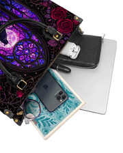 Glass Veil Leather Handbag