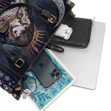 Raven's Moon Hymn Leather Handbag