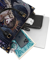 Raven's Moon Hymn Leather Handbag