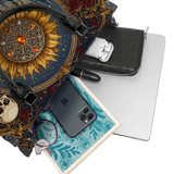 Blooming Bones Leather Handbag