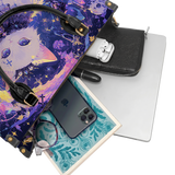 VioletPaw Leather Handbag