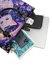 VioletPaw Leather Handbag