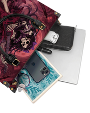 Bone Shredder Leather Handbag