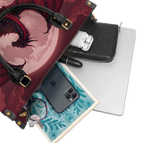 Ember Moon Dragon Leather Handbag