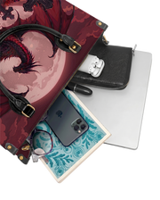 Ember Moon Dragon Leather Handbag