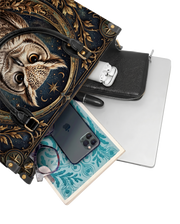Stellar Owl Leather Handbag