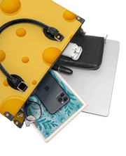 Cheese Bubbly Leather Handbag