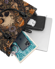 Bones Bloom Leather Handbag