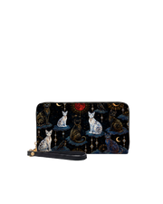 Crimson Moon Long Zip Wallet