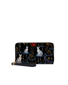 Crimson Moon Long Zip Wallet