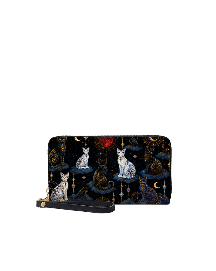 Crimson Moon Long Zip Wallet