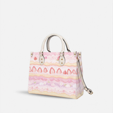 Blush Tier Leather Handbag