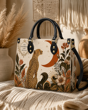 Lunar Cheetah Leather Handbag