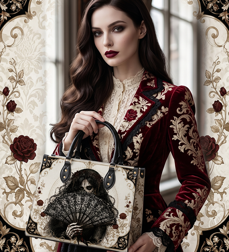 Masquerade Leather Handbag