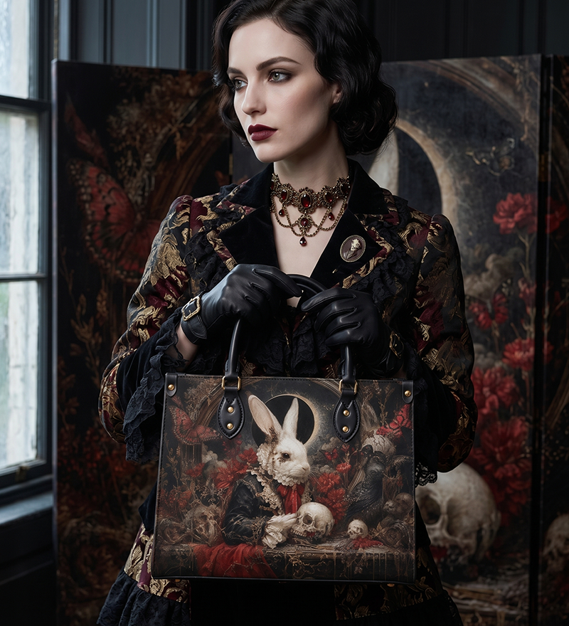 Necromancy Leather Handbag