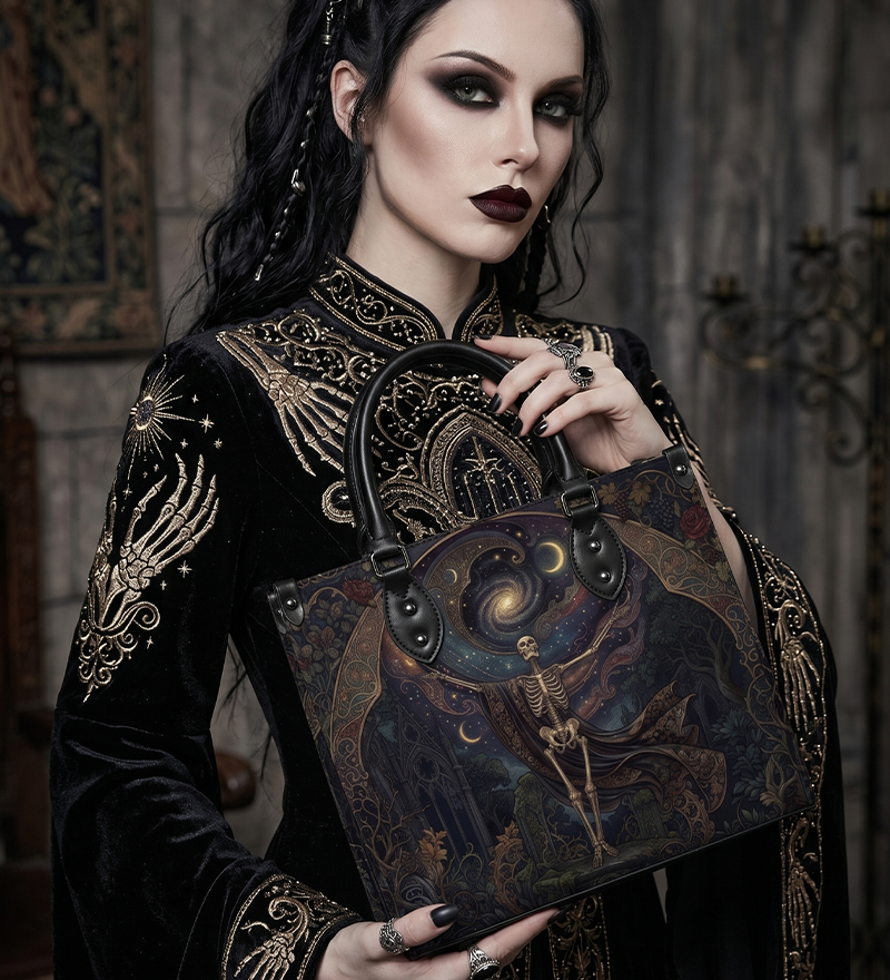 Long live life Leather Handbag