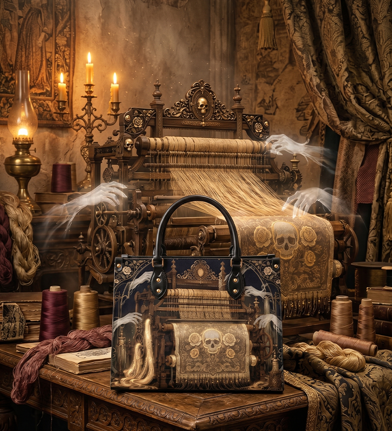 "Necroweave" Leather Handbag
