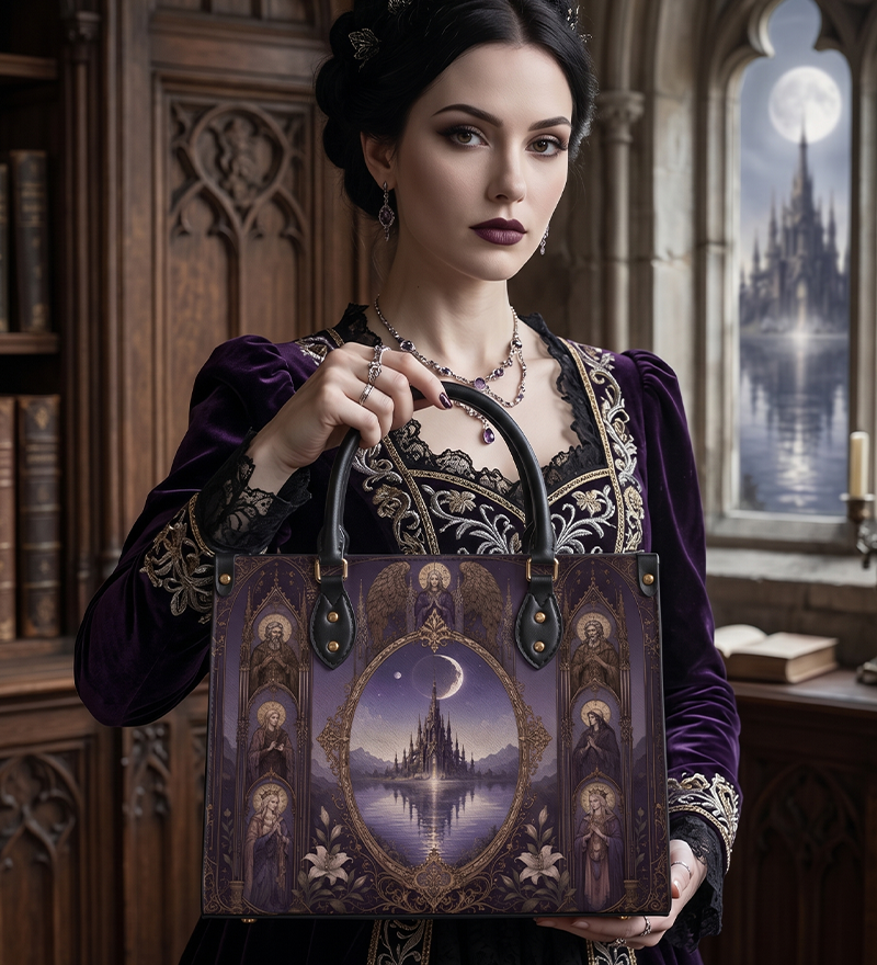 Celestial Leather Handbag