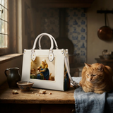CatMilkmaid Leather Handbag
