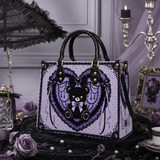 Dark Heart Bear Leather Handbag
