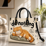 Orange Chill Vibe Leather Handbag
